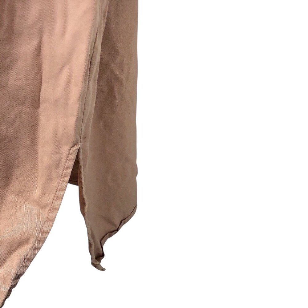 Thread And Supply Solid Tan V-Neck Sleeveless Cri… - image 6